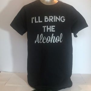 “GILDAN” Alcohol Slogan  Ladies T Shirt.